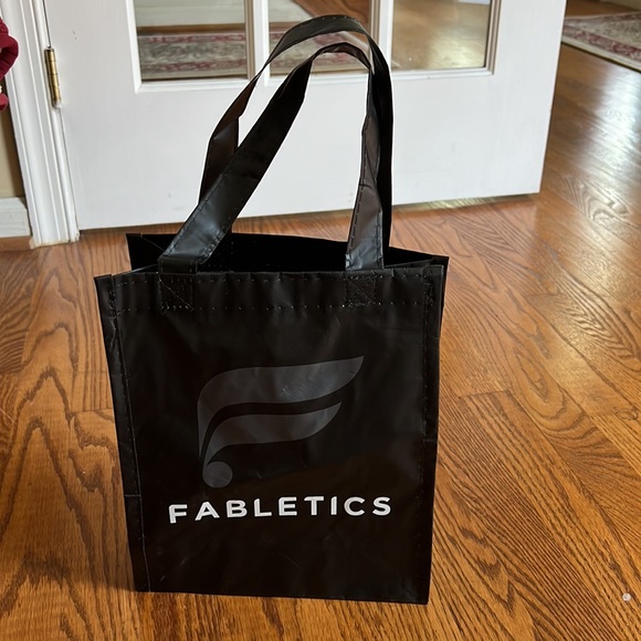 ⚫️FABLETICS: Small black reusable bag with logo & two handles⚫️ - Picture 5 of 6